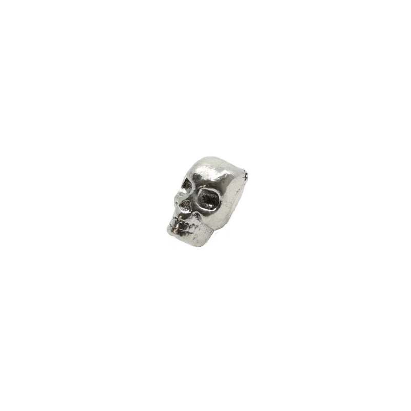 Korálek do vousů lebka