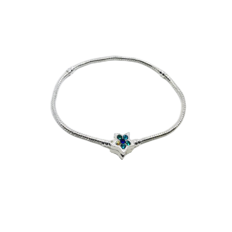 Navlékací náramek s modrou hvězdou S