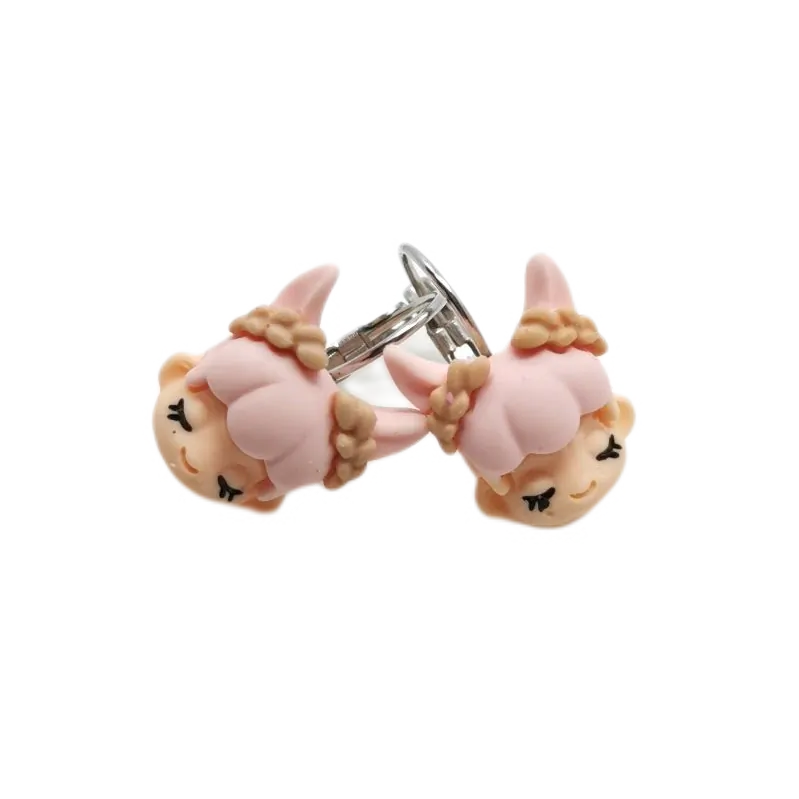 Náušnice holčičky růžové
