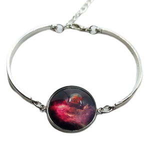 Náramek kovový galaxie 04