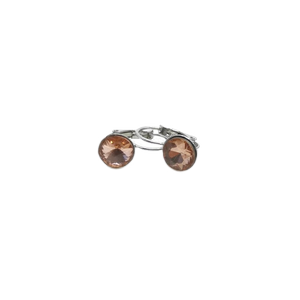 Náušnice krystaly Swarovski oranžové zapínací
