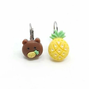 Náušnic medvídek a ananas