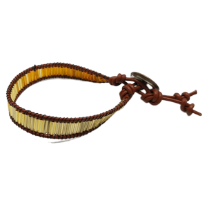 Náramek wrapový zlatý