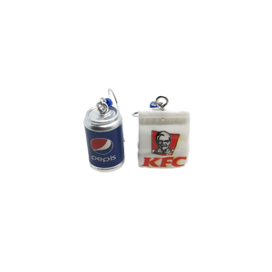Náušnice pytlík KFC a Pepsi Cola