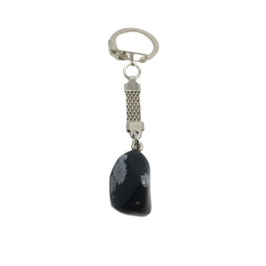 Přívěsek na klíče minerál obsidián 01