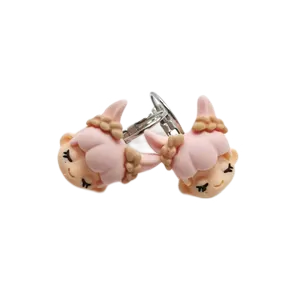 Náušnice holčičky růžové